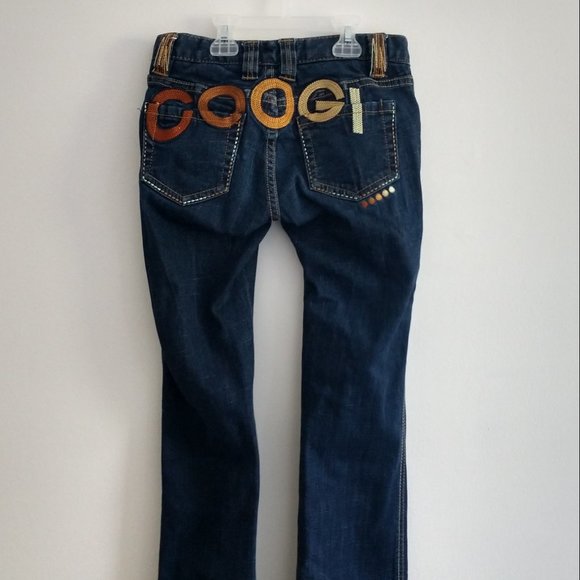 COOGI Embroidered Straight-Leg Jeans - Size 1/2 - Picture 3 of 10